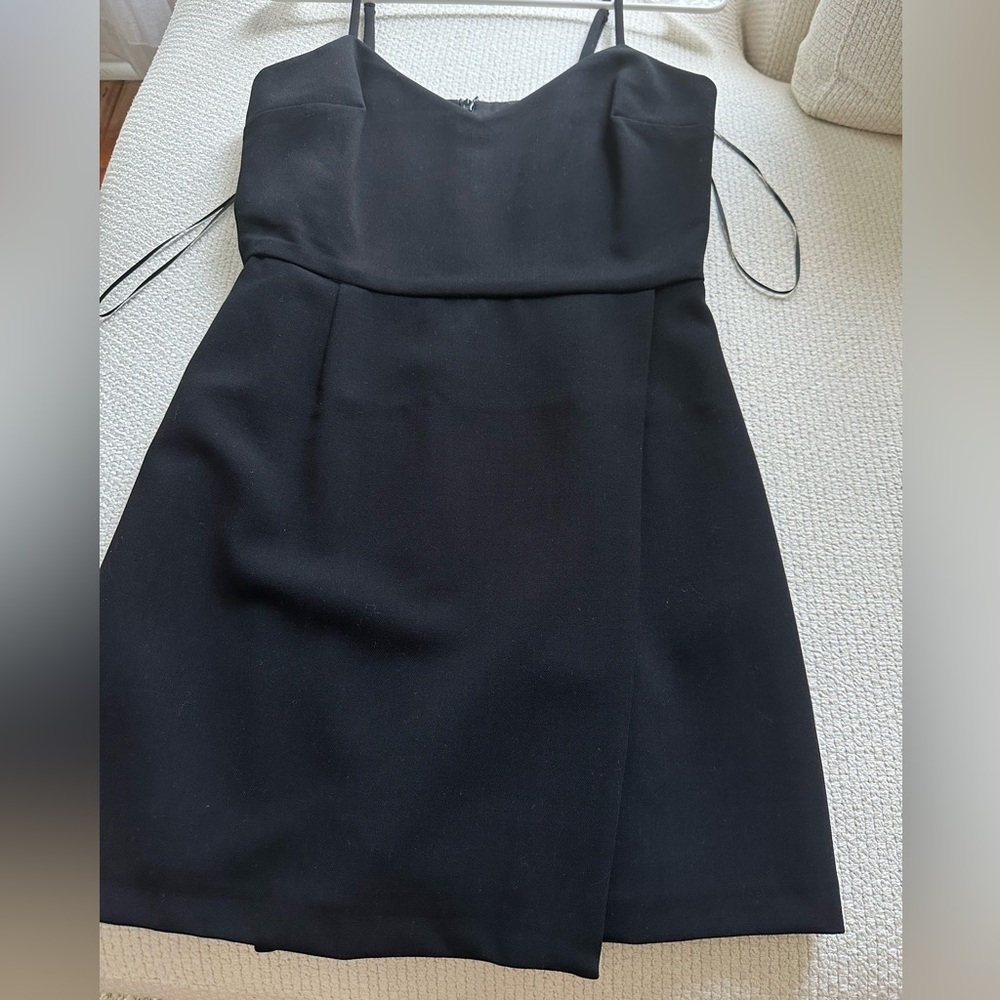 French Connection Black Asymmetric Mini Dress - Picture 5 of 11